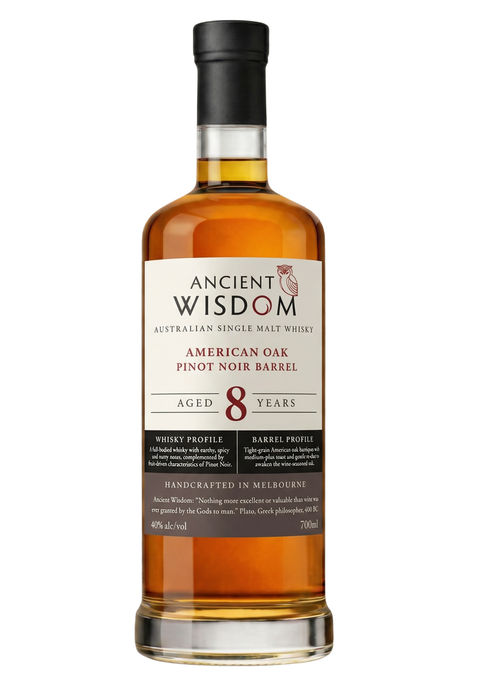 Award-winning Ancient Wisdom Pinot Noir Cask Australian single malt whisky