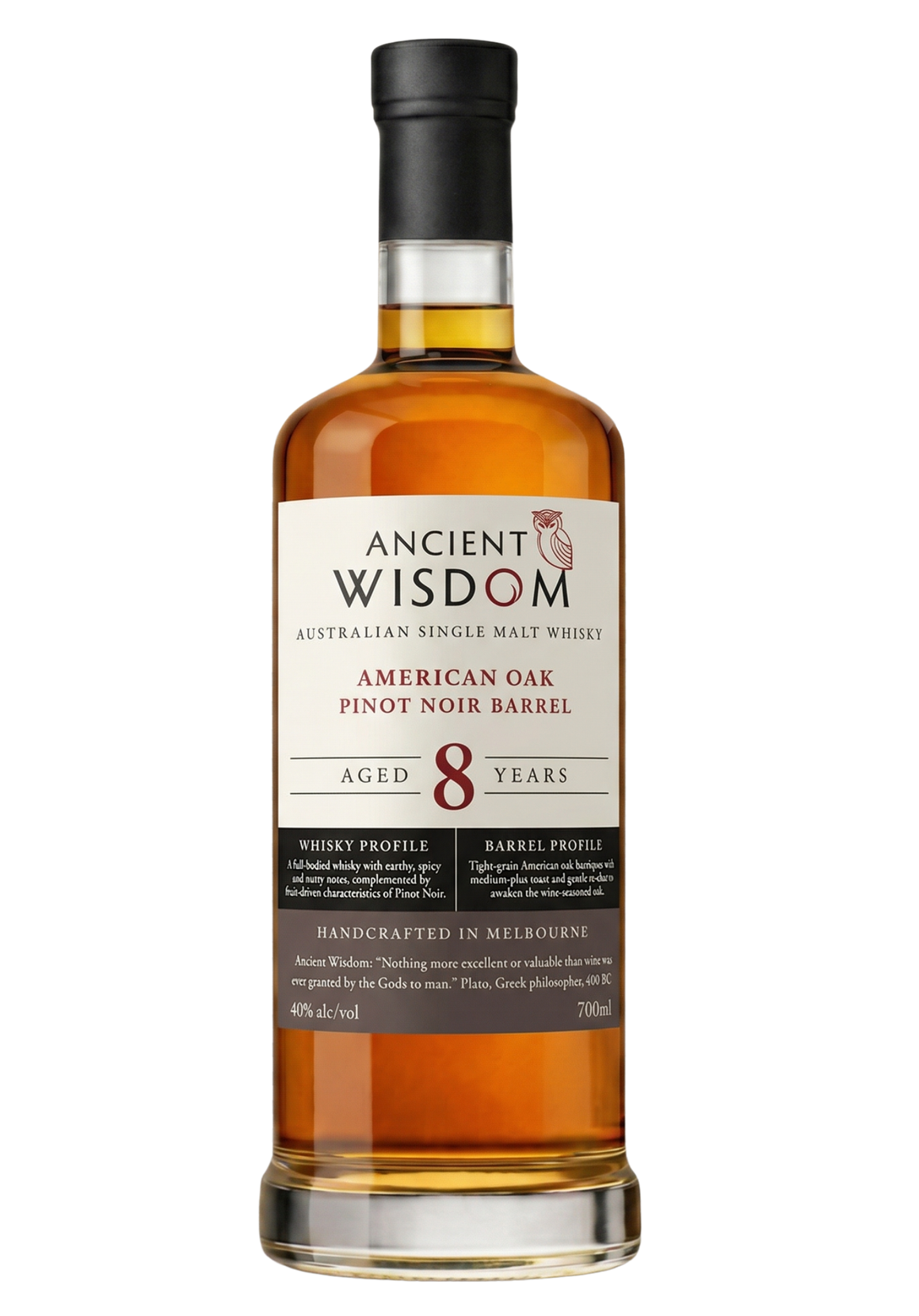Award-winning Ancient Wisdom Pinot Noir Cask Australian single malt whisky