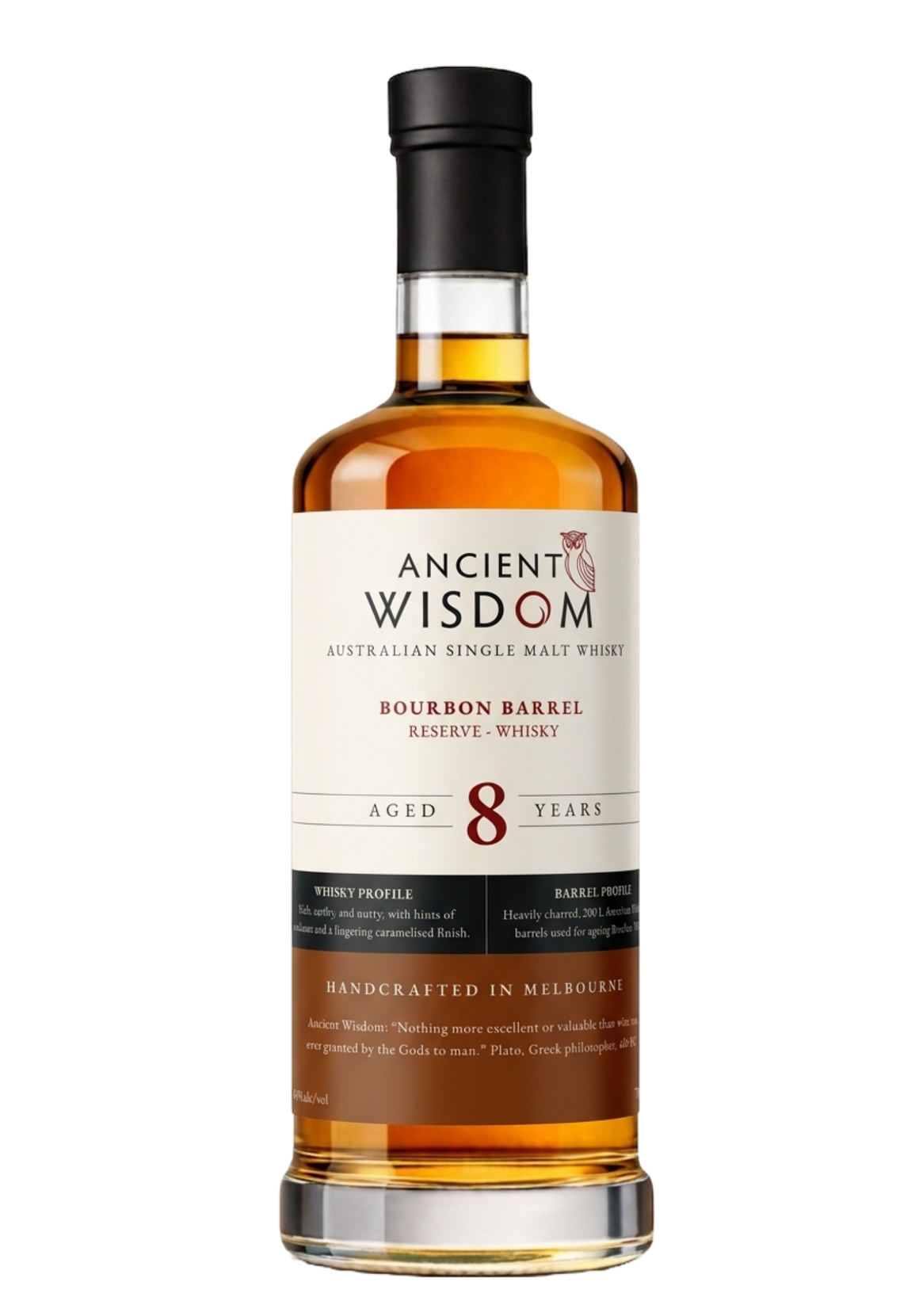 Award-winning Ancient Wisdom Bourbon Cask Reserve Australian single malt whisky